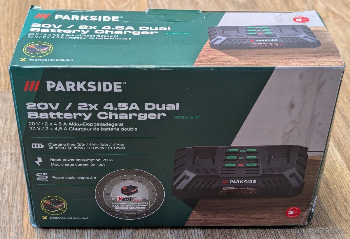 NOVÁ Dvojitá rychlonabíječka Parkside PDSLG 20 B1 - 4
