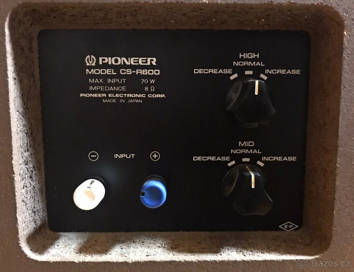 VINTAGE RARITNÍ REPRO PIONEER CS R600 (ROK 1972) + STOJANY - 4