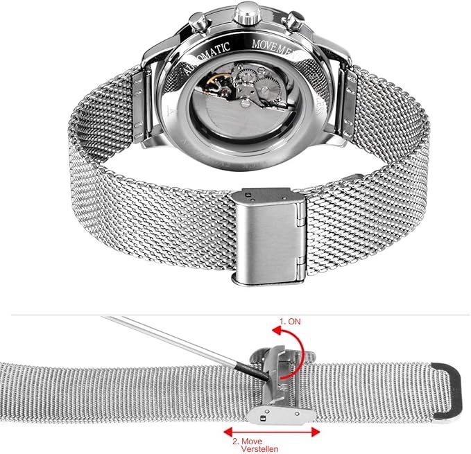 Pánské automatické hodinky Alienwork IK Chronograph - 4