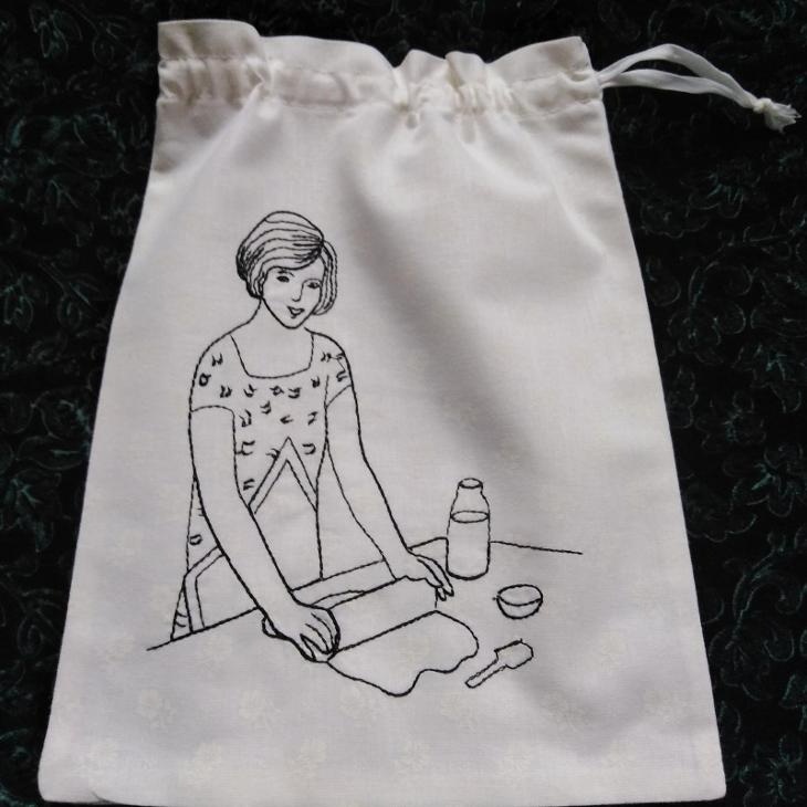 7x VYŠÍVANÝ PYTLÍK - SÁČEK - PYTLÍČEK - KUCHAŘKA DO SVĚTNICE - 4