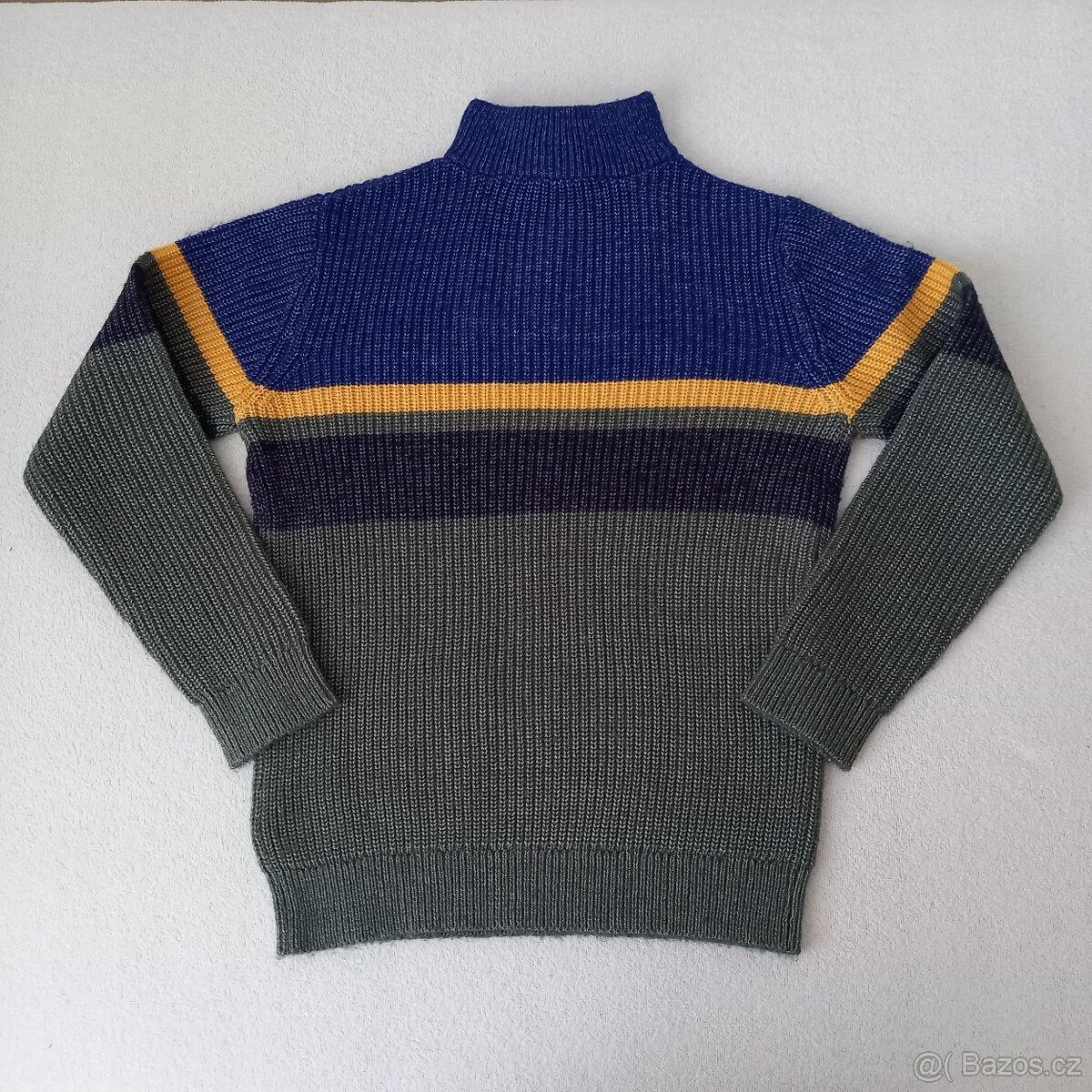 Chlapecký svetr s rozepínacím stojáčkem 12-13let - 4