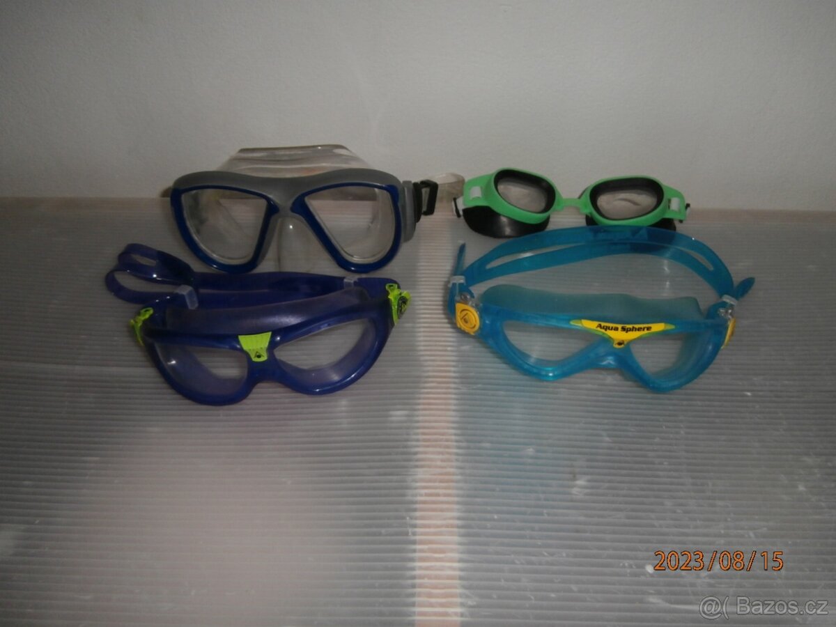 Nafukovací bazén 1 - 6 let. Plavecké brýle 4 - 8 let. - 4