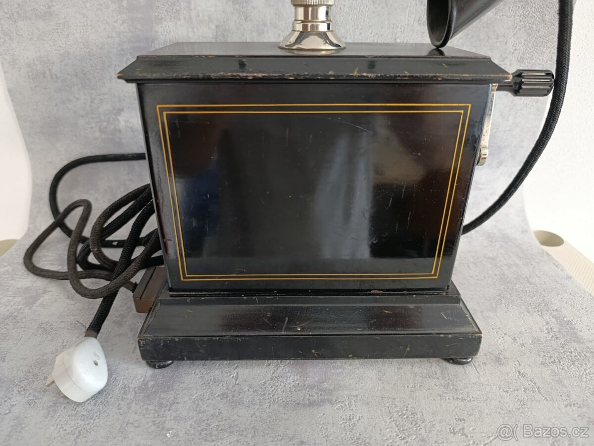 Starožitný historicky dánský telefon Kristian Kirk. - 4