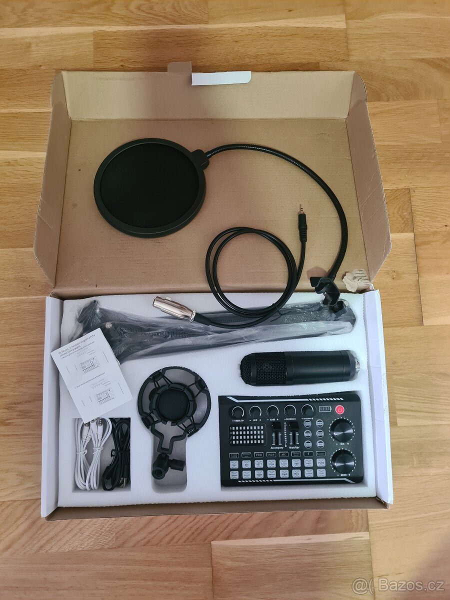 Mix pult, mikrofon, - 4