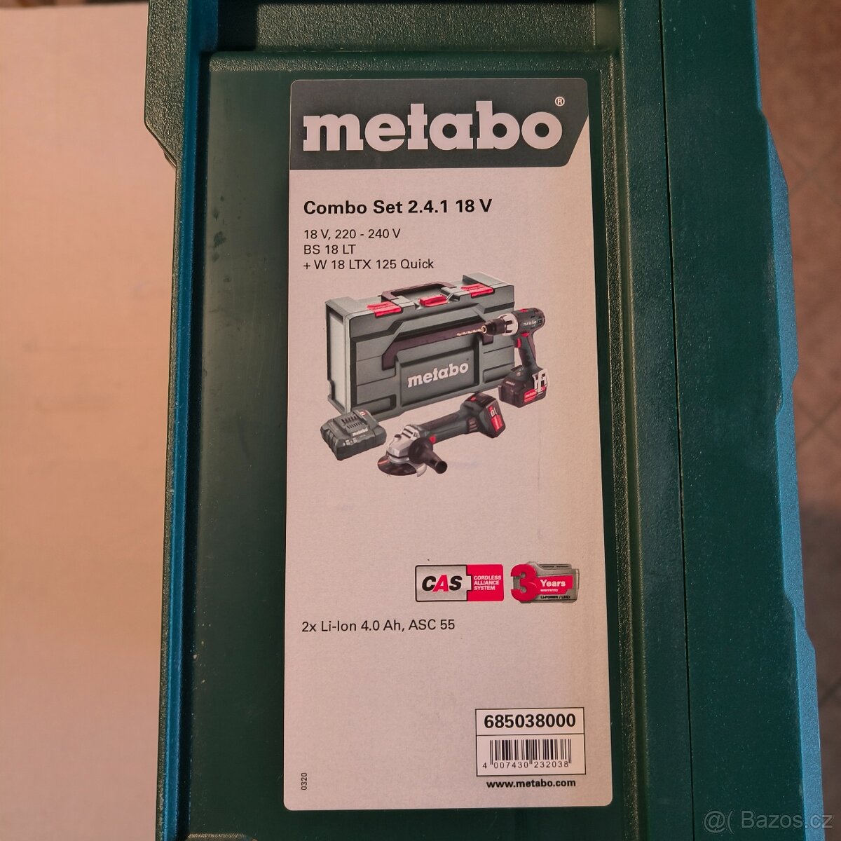 Metabo set aku úhlová bruska+aku vrtačka 685038000 - 4