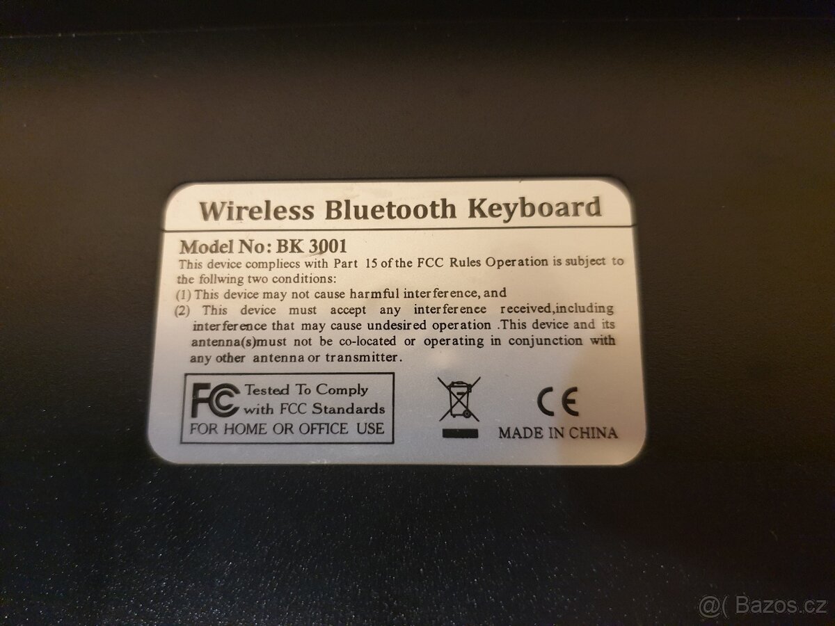Bezdrátová Bluetooth klávesnice (BK 3001) - 4