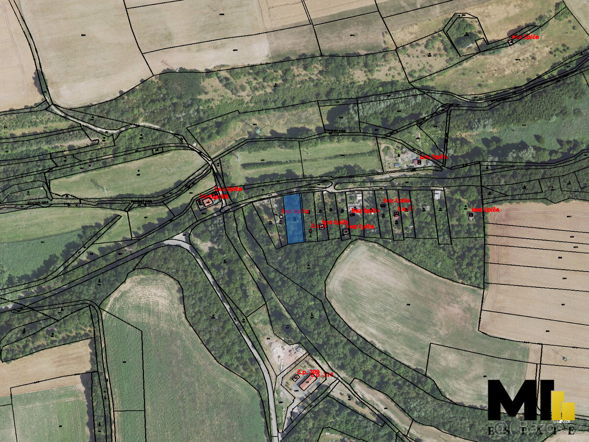 Prodej zahrady 1596 m2 v obci Pchery, okres Kladno - 4