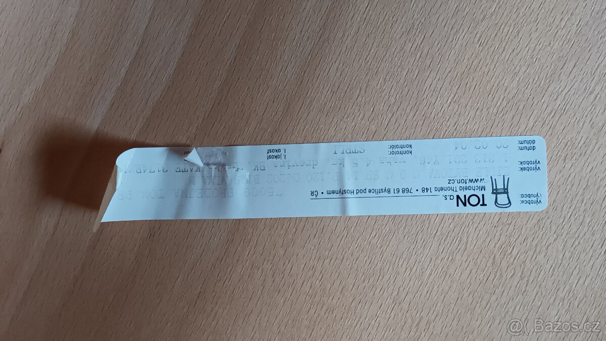 4x Židle TON jídelní +1x židle TON barová - 4