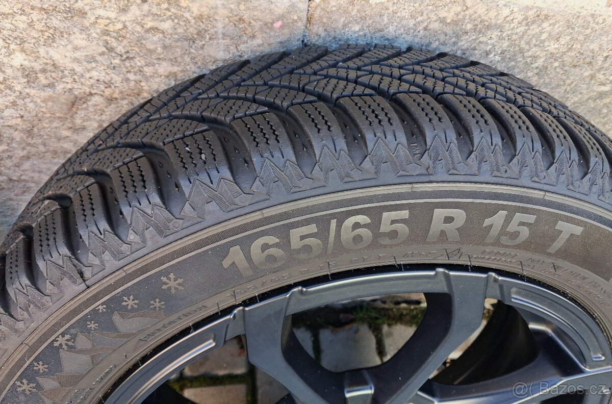 MSW by O.Z. 5Jx15 ET38 ŠKODA VW +zimní pneu 7mm - 4
