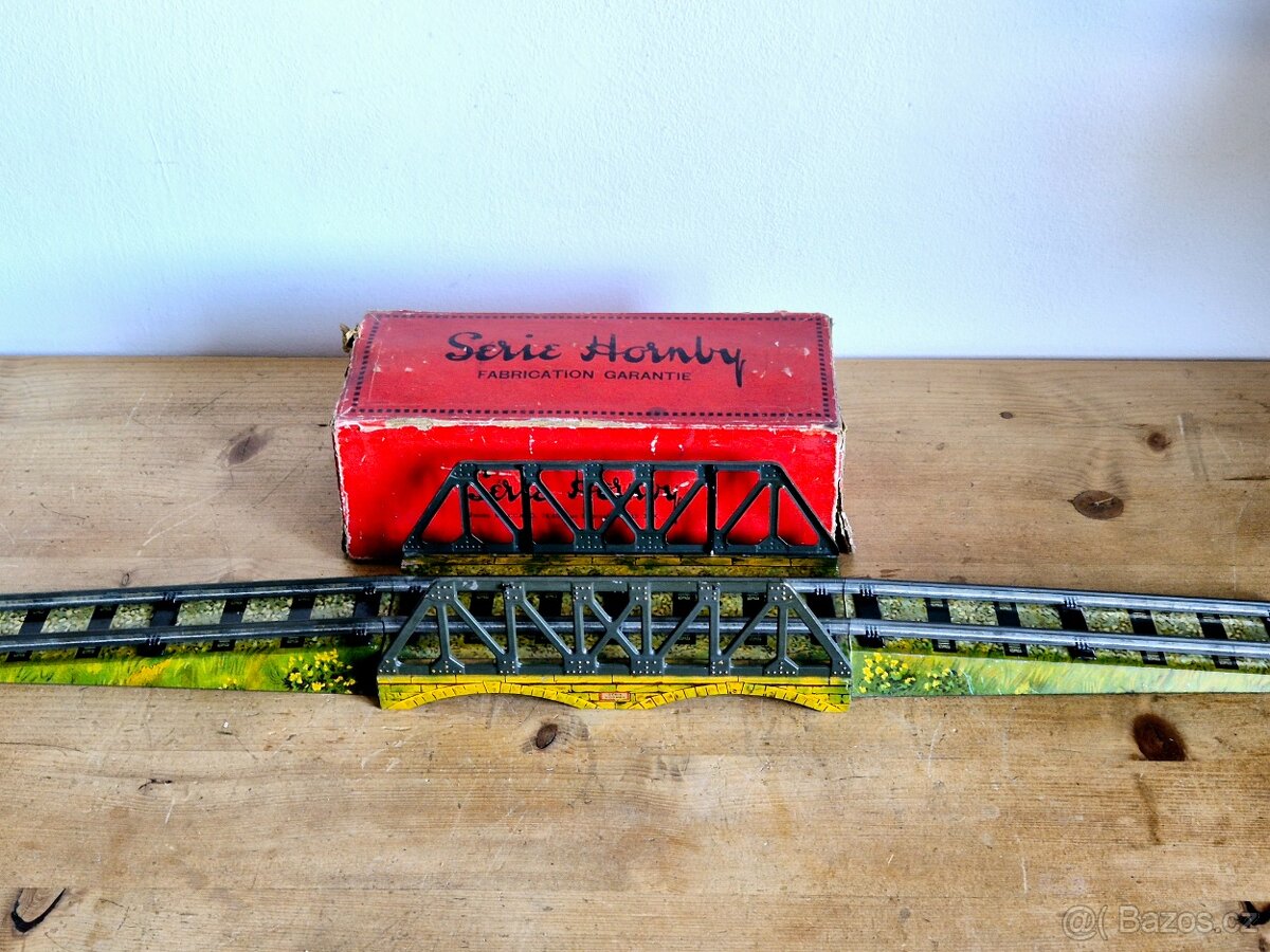 Vláčky - viadukt, Hornby, No1, Francie, 1930, pro rozchod 0 - 4