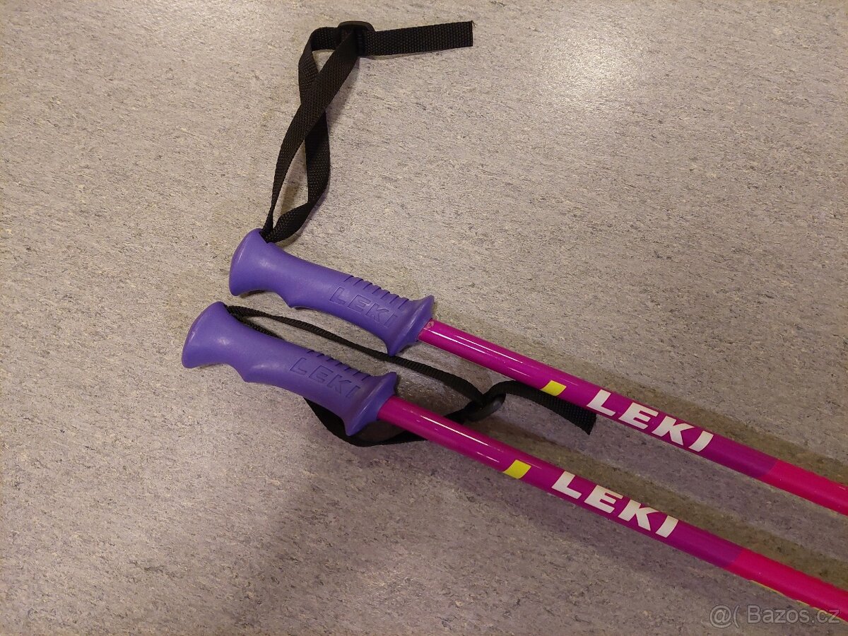 Dětské sjezdové hůlky LEKI 105 cm dívčí - 4
