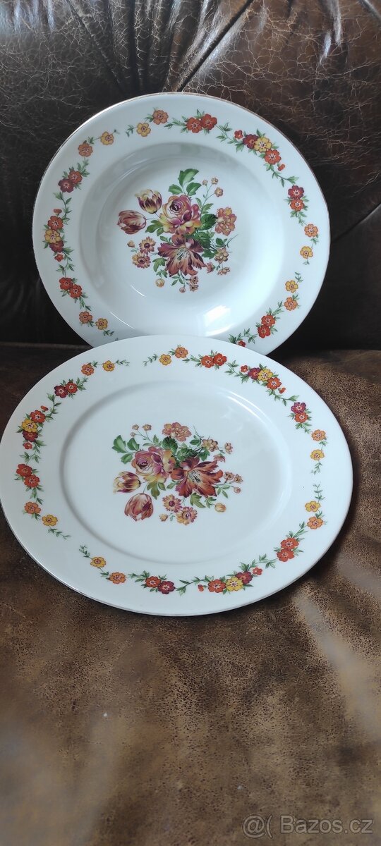 Retro porcelánové talíře - 4