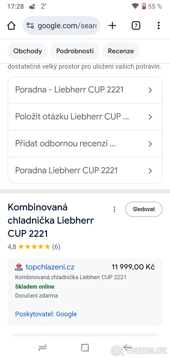 Lednička Liebherr kombinovaná ( 2 šuplíky ) - 4