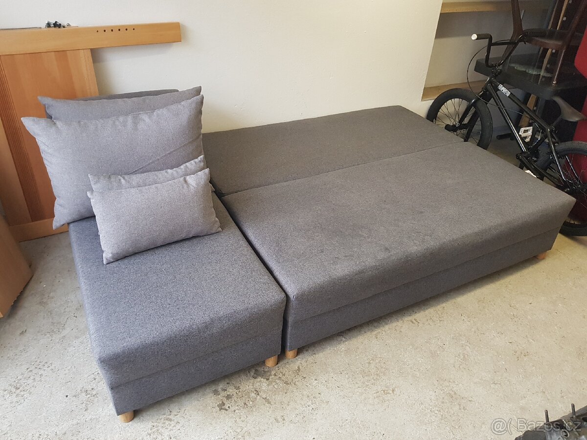 Malý rozkládací gauč s úložným prostorem - 4