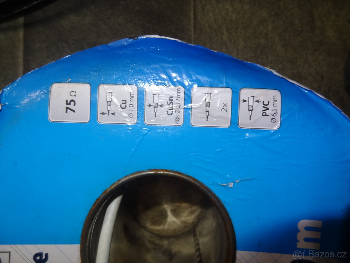 koaxialni kabel 75 Ohm EMOS CB100F 84m - 4