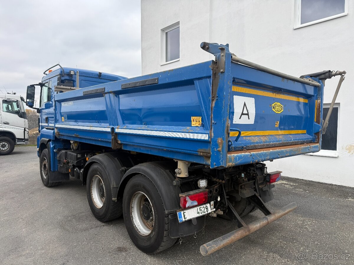 MAN TGS 28.500 6x4 třístranný sklápěč Bordmatic RETARDER - 4