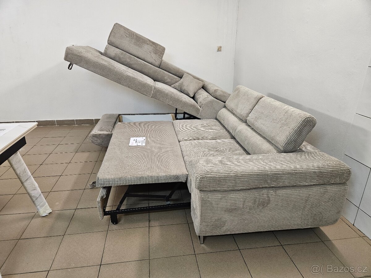 ROHOVÁ SEDACÍ SOUPRAVA - ROZKLÁDACÍ - 4