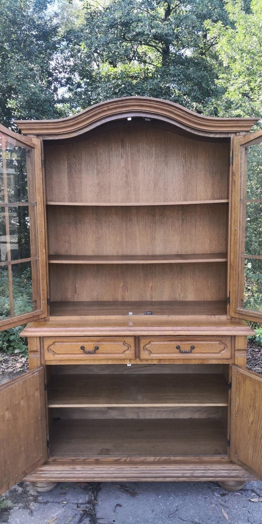 Rustikální masivní vitrína - 4