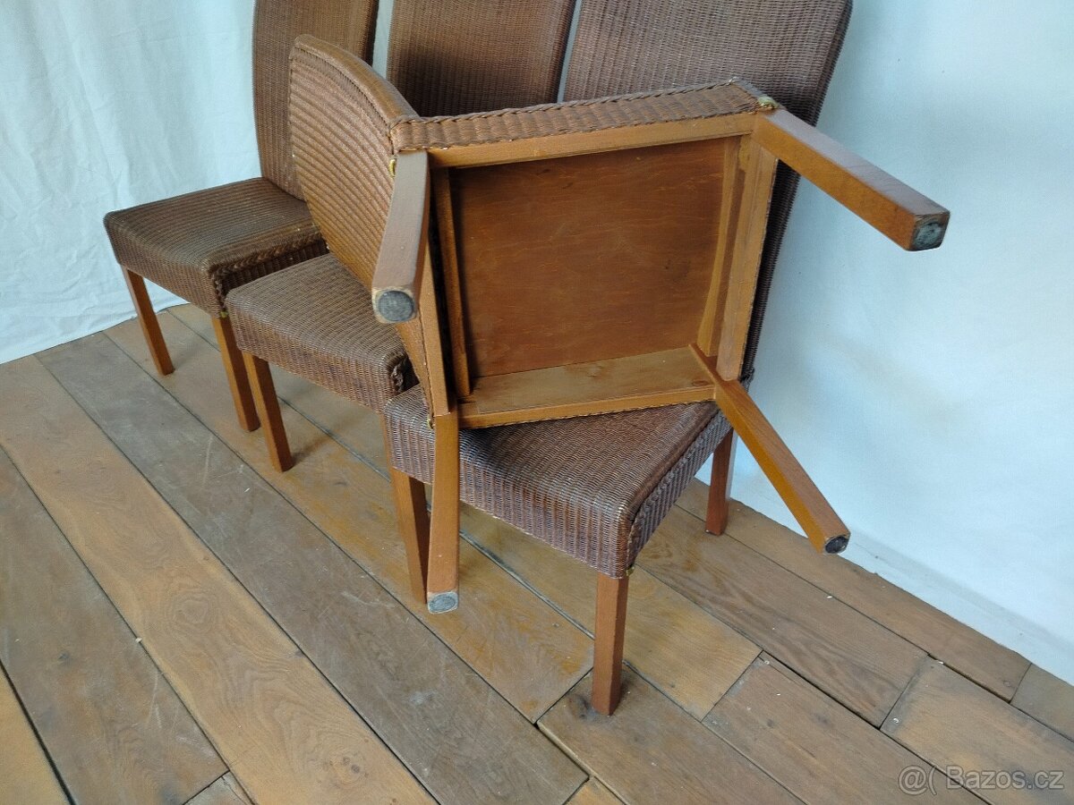 Jídelní židle ratanové - 4