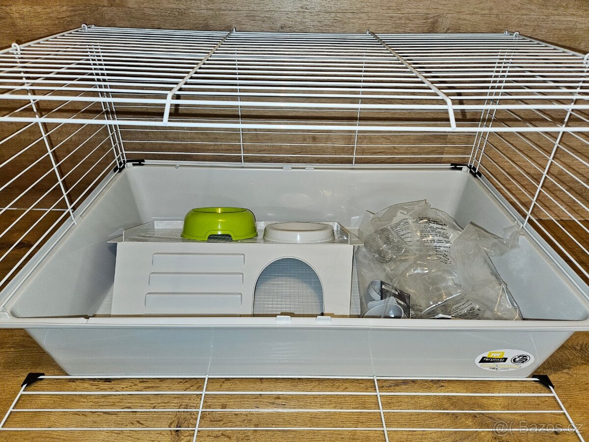 Klec Ferplast Cavia 80 pro morčata,s vybavením, nová - 4