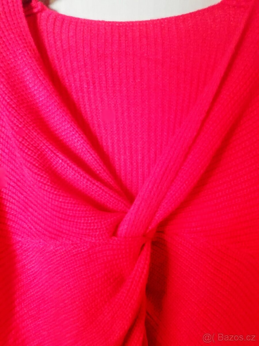 Svetrové nové hutné šaty, soudkový střih Shein, XL - 4