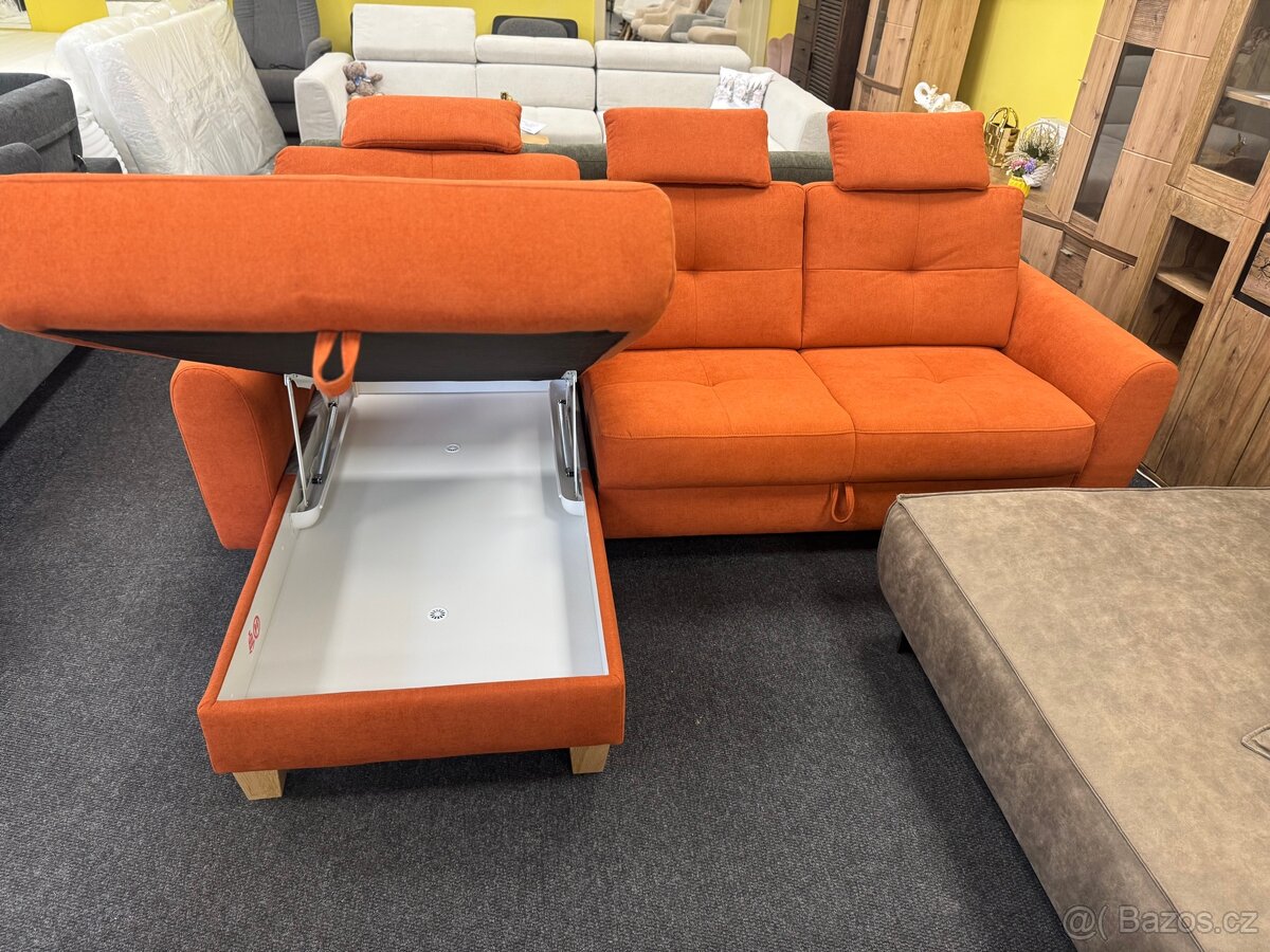 Rozkládací rohová sedačka - 4