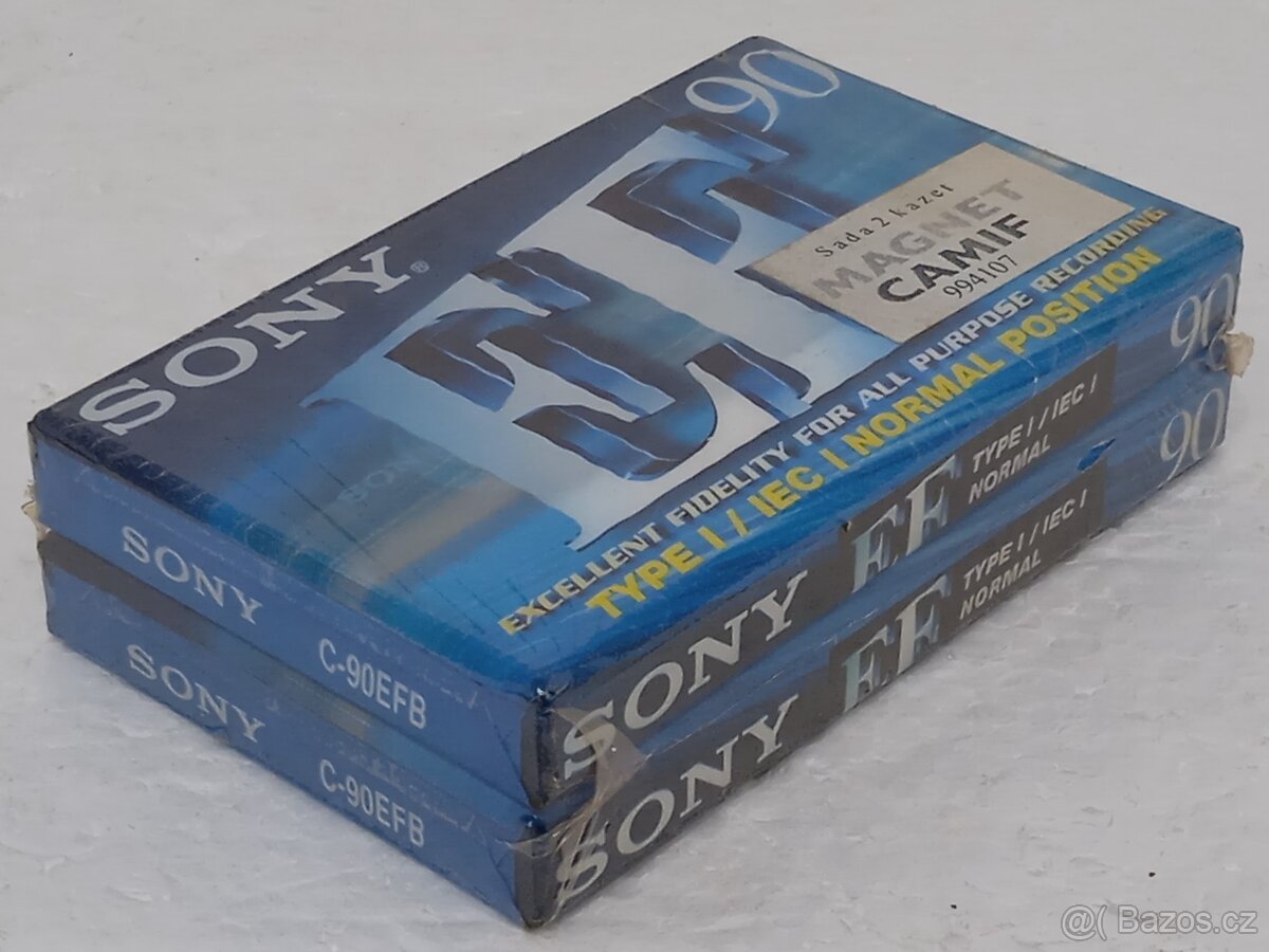 2x Sony EF90 C-90EFB Retro Audiokazeta - 4