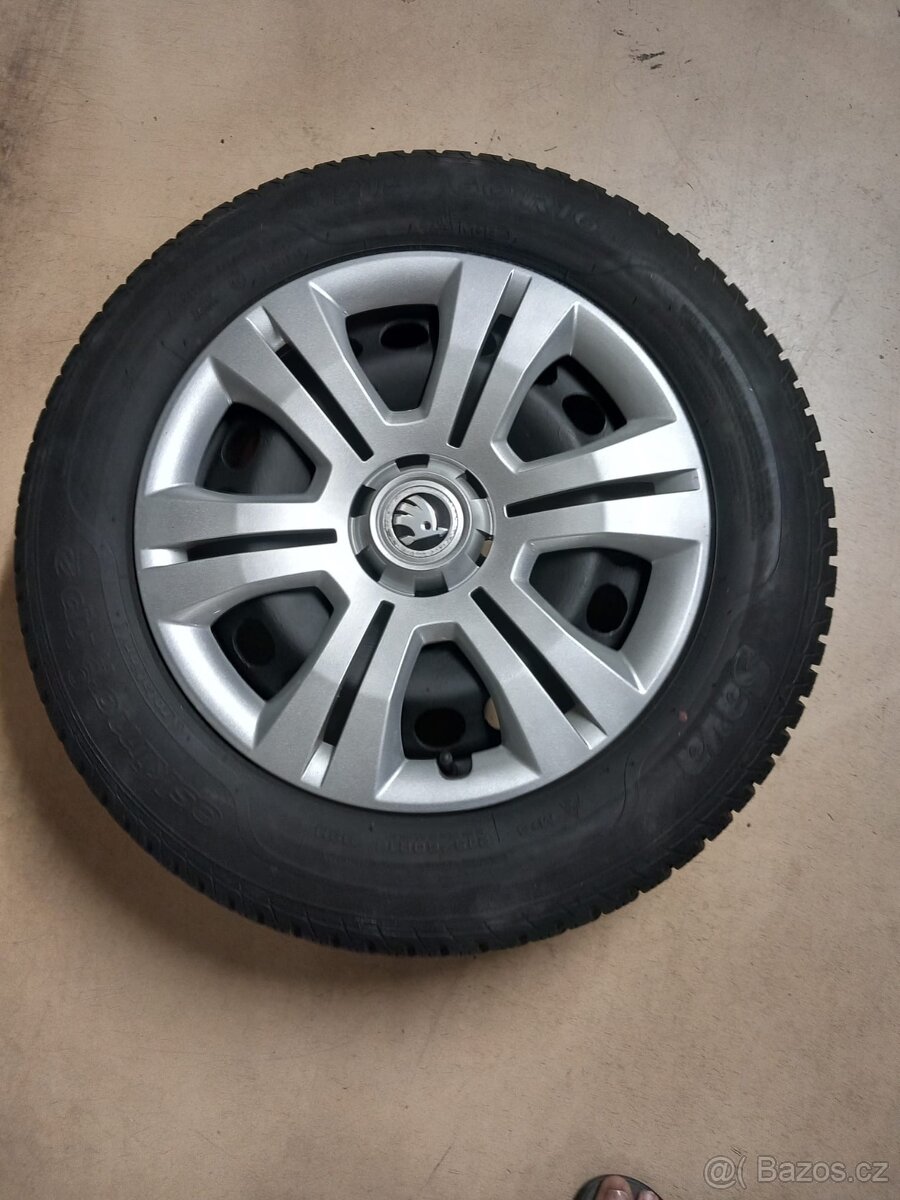 Zimní kola Škoda Yeti 215/60 R16 – TOP stav, 7 mm vzorek - 4