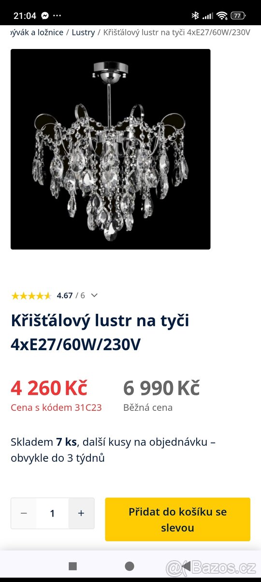 Křišťálový lustr - 4