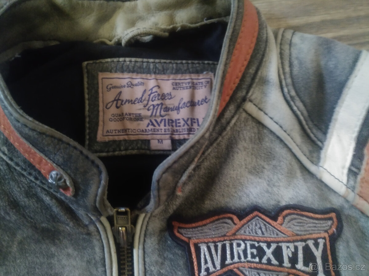 Kvalitní kožená bunda Avirex Fly - 4