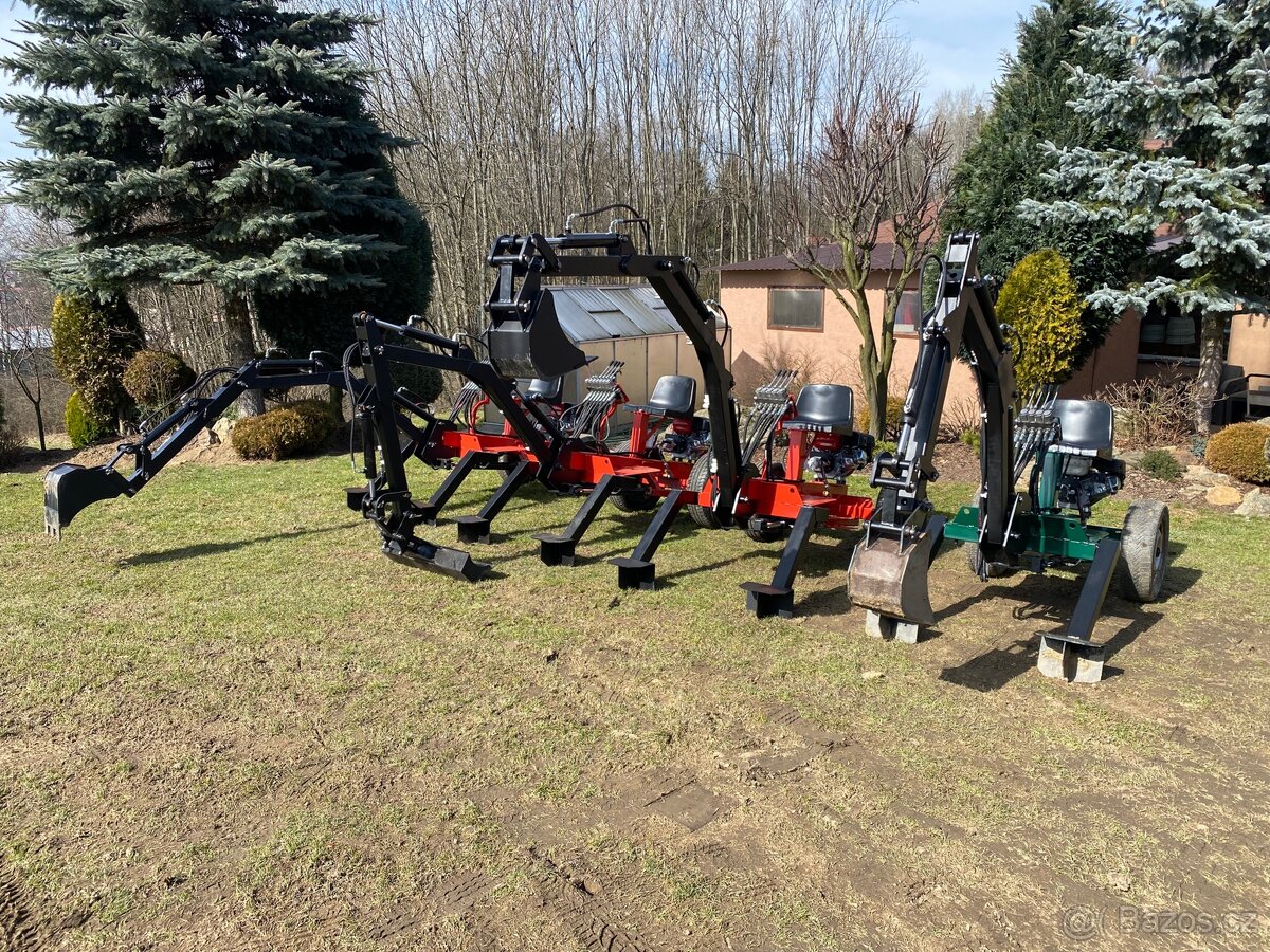 Minibagr, hydraulická svahovka - 4