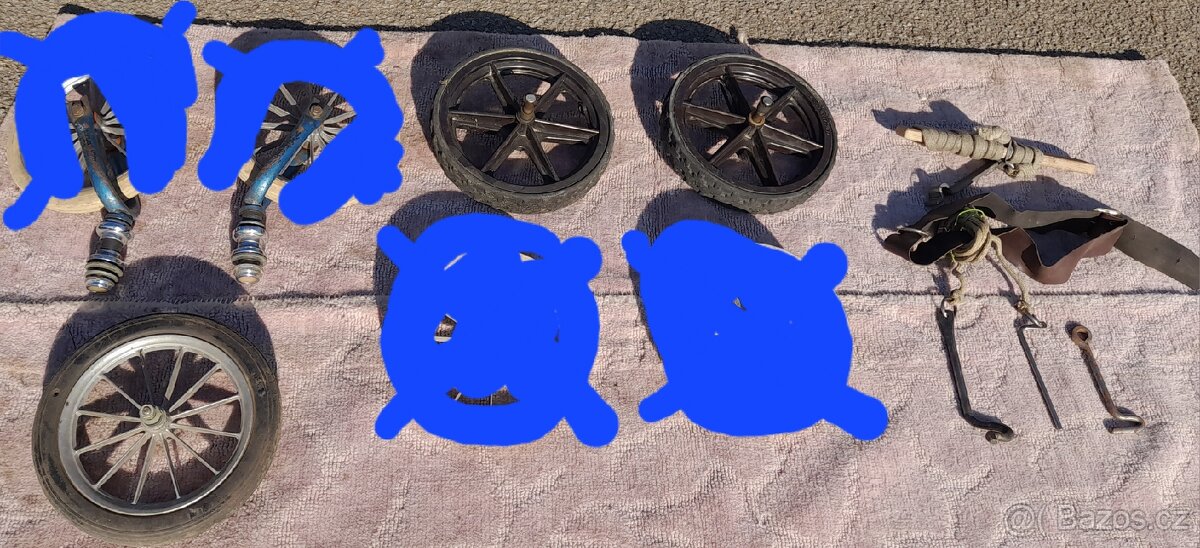 PNEUMATIKY BARUM, DUŠE, OTÁČECÍ DRŽÁKY KOLEČEK NA VOZÍK - 4