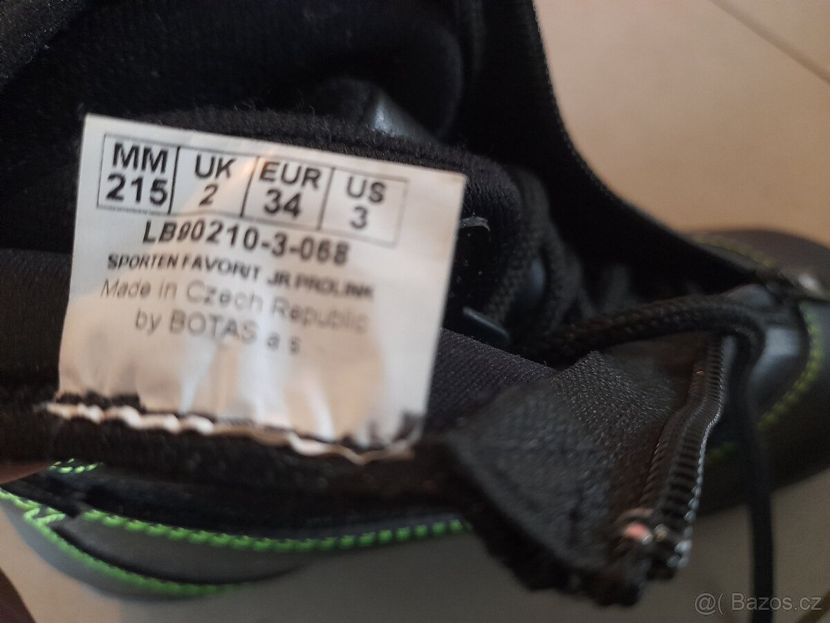 Lyžáky dětské Sporten Favorit prolink vel.34 téměř nové - 4