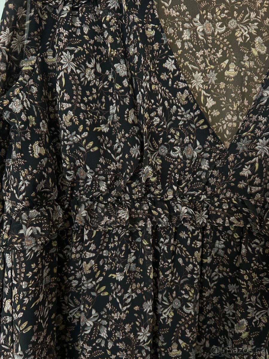 Volné květované šaty Zara - 4