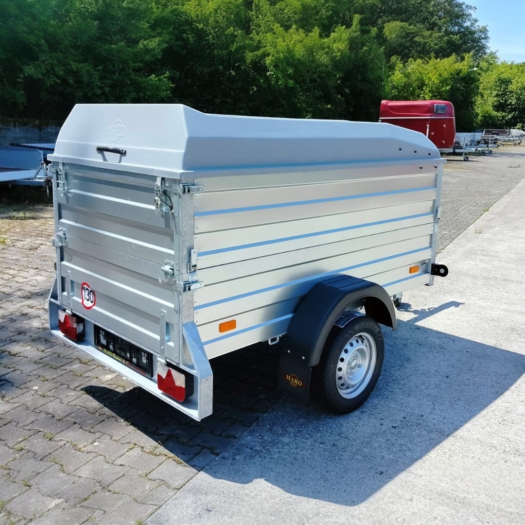 Přívěsný vozík -nástavba +uzamykatelné víko 2,06mx1,11mx1,0m - 4