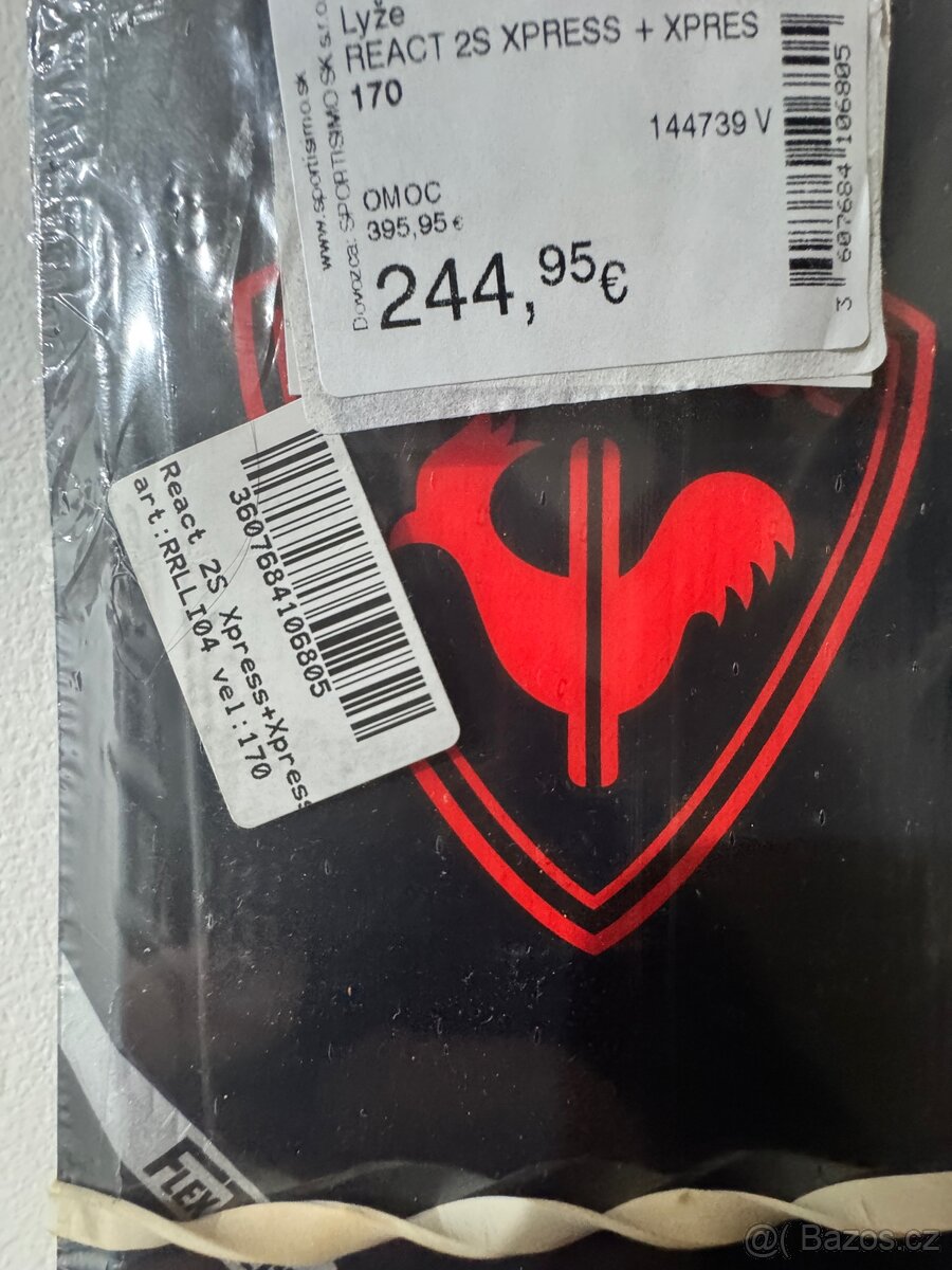 Lyže Rossignol 170 sjezdové lyže nove bez vázání - 4