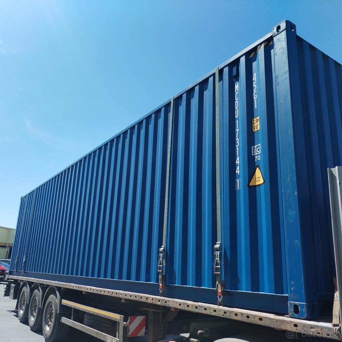Lodní kontejner 40'HC, modrý - 4