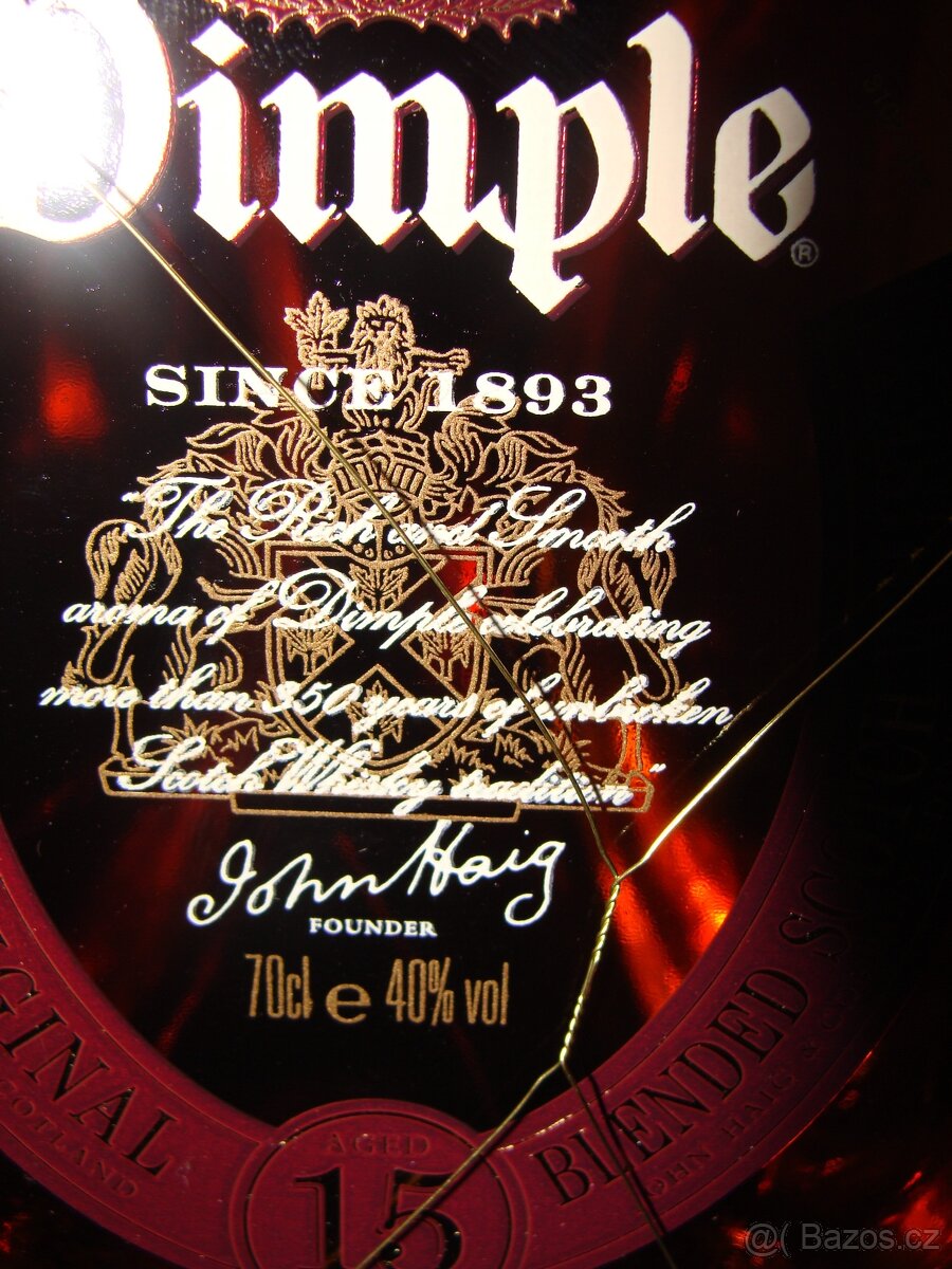 Dimple Whisky 15 tiletá celkem 32 let. - 4