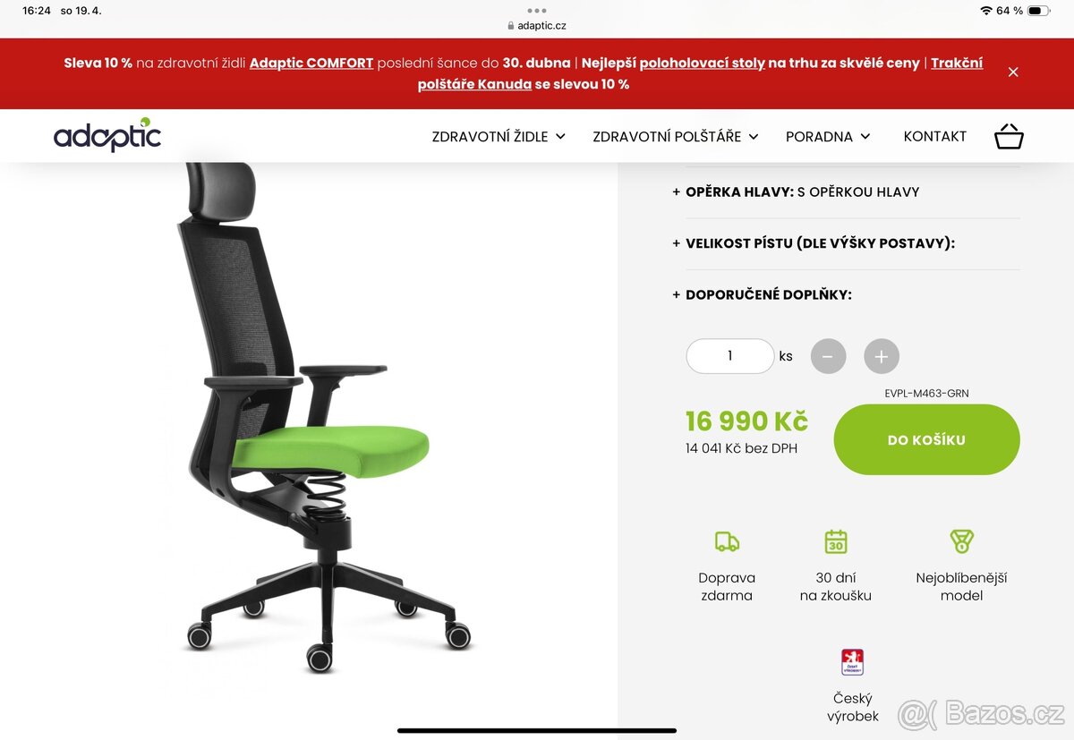 Kancelářská židle Adaptic Evora Plus - 4