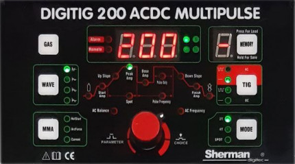 Svářečka Sherman DIGITIG 200 AC/DC MULTIPULSE - 4