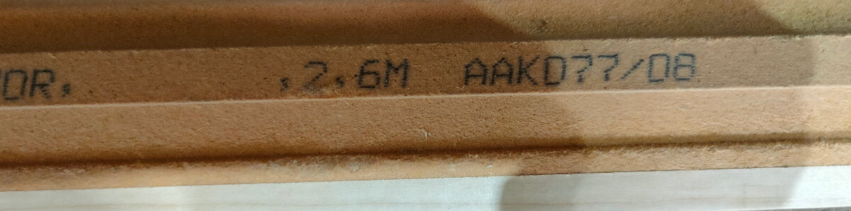 Soklová lišta / podlahová lišta MDF javor, 7ks, 2,6 m - 4