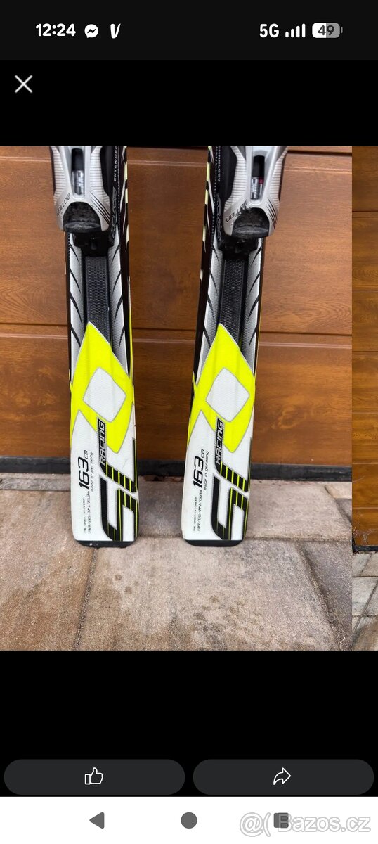 Sjezdové lyže Völkl + přeskáče a hůlky - 4