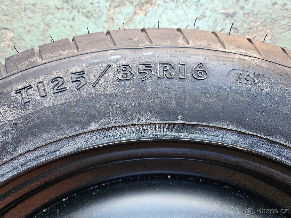 Rezervní úzké dojezdové kolo FORD 125/85 R16 5x108 - 4