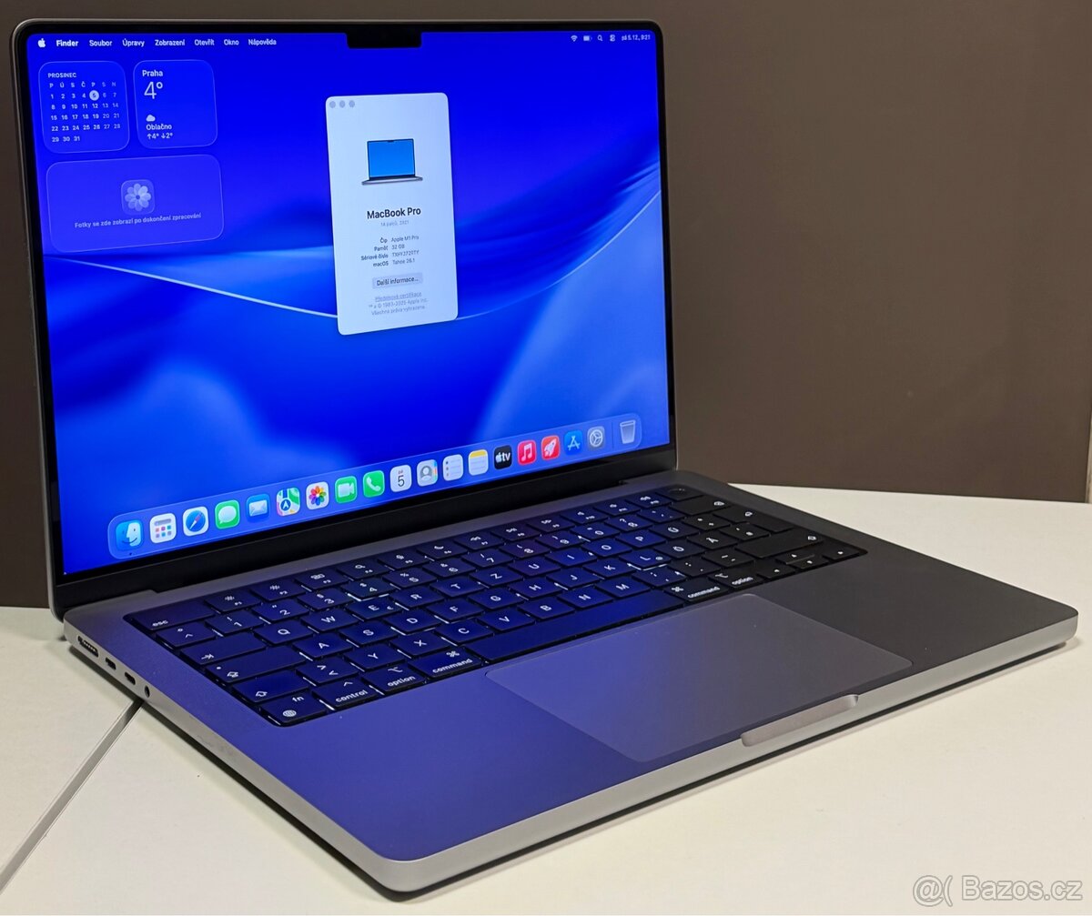 MacBook Pro 14” CTO 2021 /32GB/M1 Pro/1TB SSD DISK/Záruka - 4
