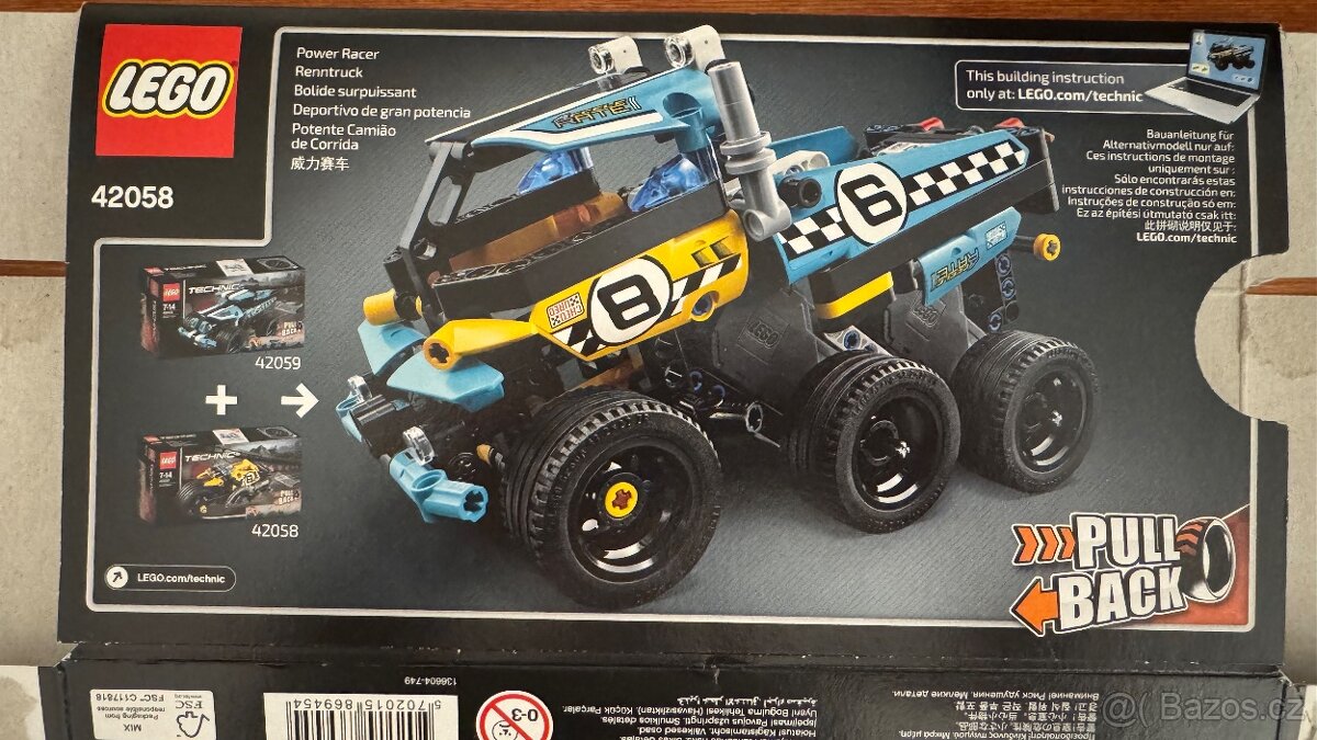 LEGO 42058 Motorka a 42059 Náklaďák pro kaskadéry - 4