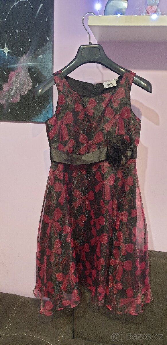 Společenské šaty komplet vel.128/134 - 4