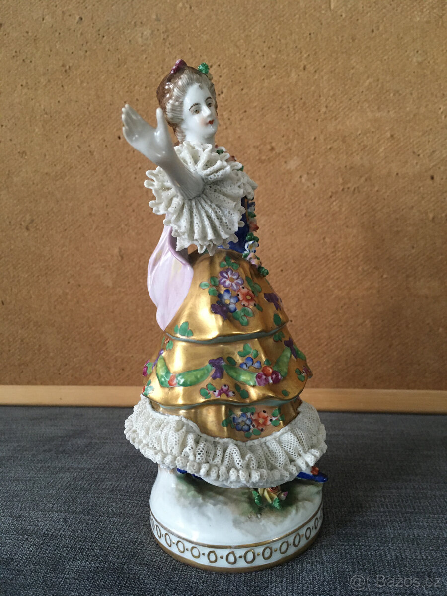 Porcelánová soška - panenka -Volkstedt - 4