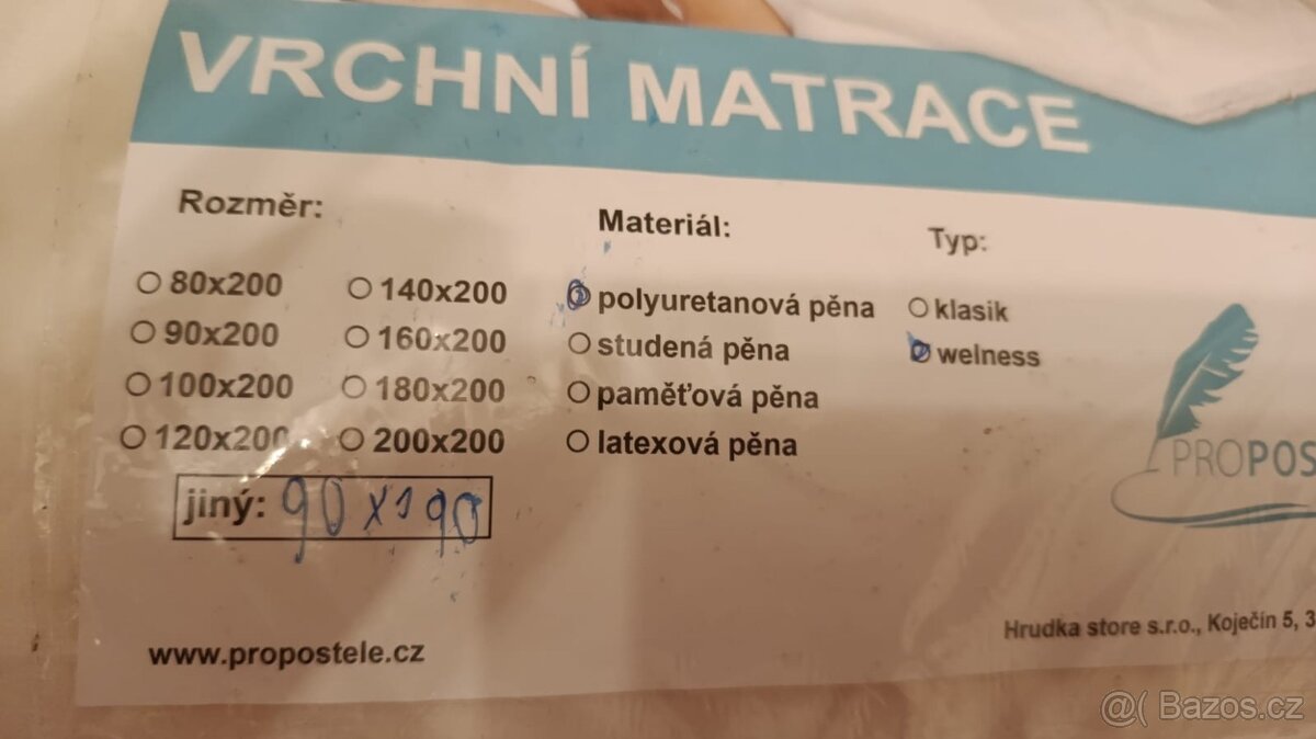 Vrchní matrace - 4