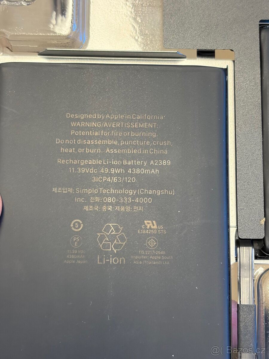 Originální baterie Apple Macbook Air 13" M1 - kapacita 80% - 4