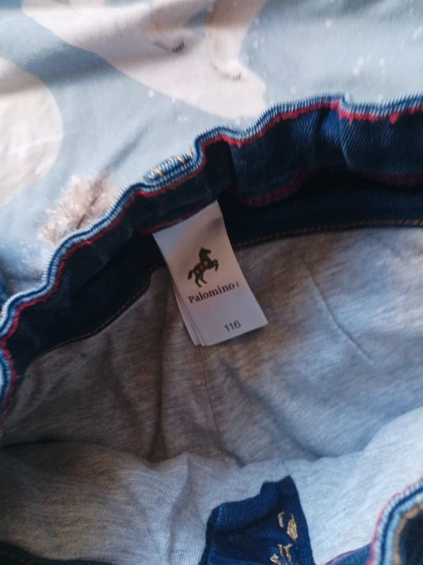 Dvoje zateplené džíny vel 116 palomino a dopodopo 110–115 cm - 4